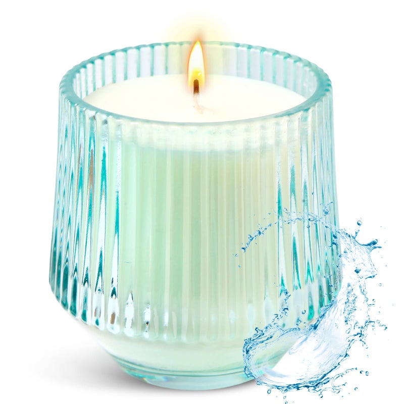 PPIFAS Fresh Watery Notes Scented Candles, Delicate and Sweet Oxygen Sensation Peach and Lilac Scented Candles Gifts for Women